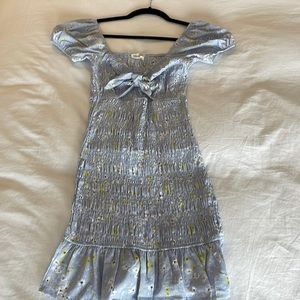 Sundae Muse blue floral dress size US 4/AUS 8.